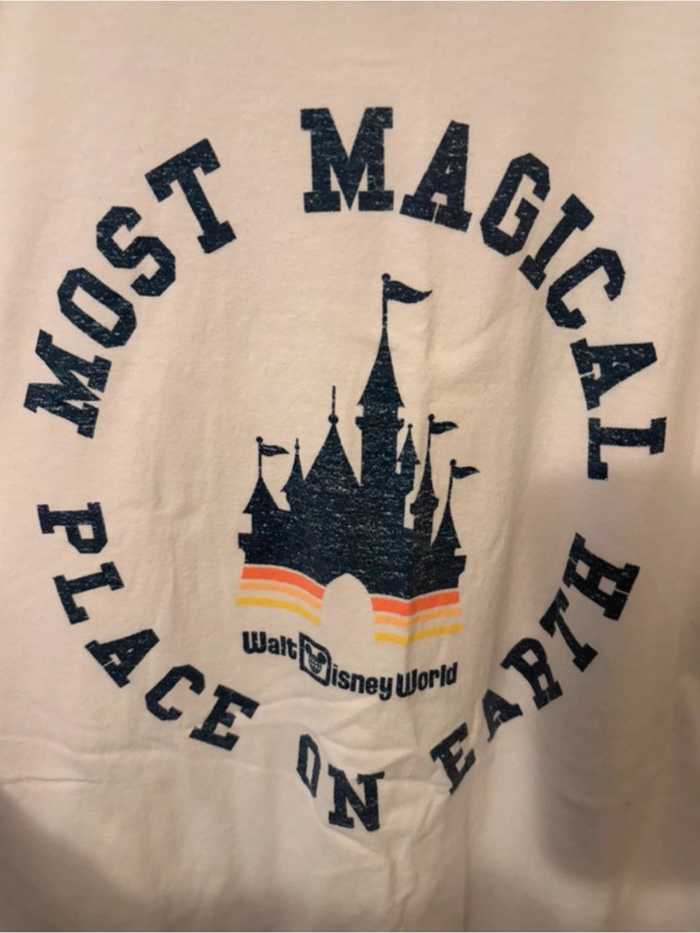 Disney 'Most Magical Place on Earth' White Graphic Tee